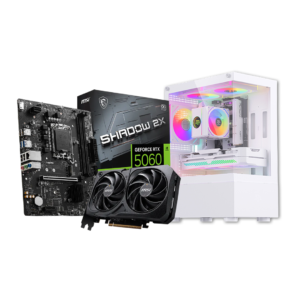 MSI RTX 5060 8GB Shadow 2X OC + Intel i5-12400F + 16GB DDR4 3200MHz + 512GB SSD + H610M-S DDR4 + 750W PSU + Snowman CS054