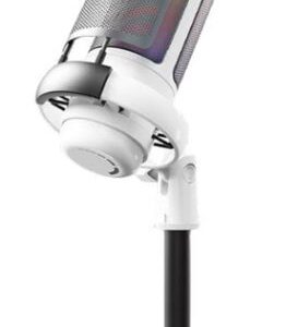 RGB Gaming Microphone for PC & PS5 – USB Condenser Mic with Volume Control, Pop Filter & Quick Mute | Streaming, Podcast, YouTube, Twitch, Discord