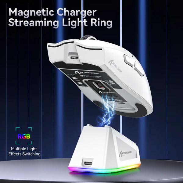 ATTACK SHARK X11 Wireless Gaming Mouse with Charging Dock â Ultra-Light RGB Gaming Mouse - Image 4