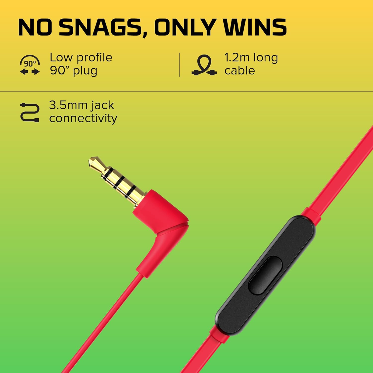 HyperX Cloud Earbuds II 14mm Drivers, Four Eartips, Hard-Shell Carrying Case, Low-Profile 90ยฐ Plug, 3.5mm Plug, Built-in Microphone, Multi-Function Button - Image 3