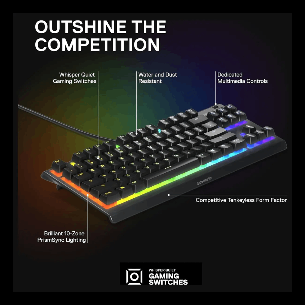 SS Apex 3 TKL - US- Gaming Keyboard - Image 2