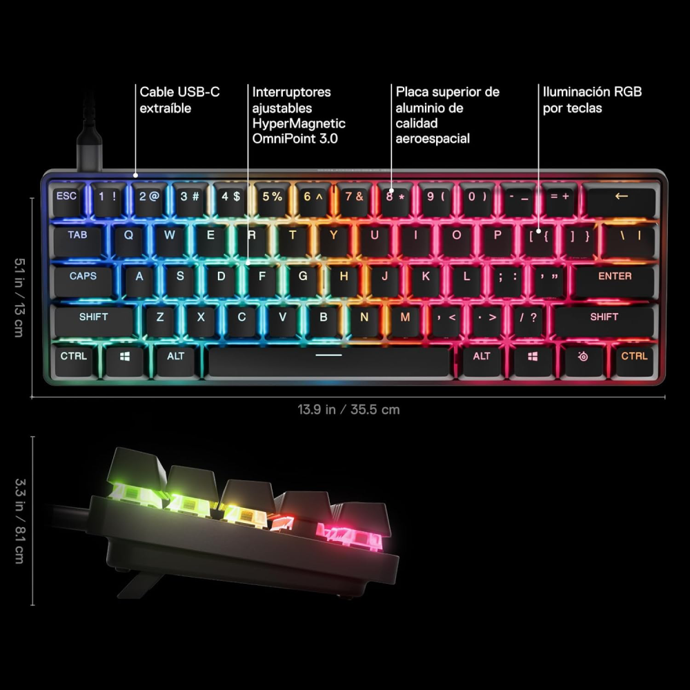 Apex Pro Mini Gen 3 - US Gaming Keyboard - Image 2
