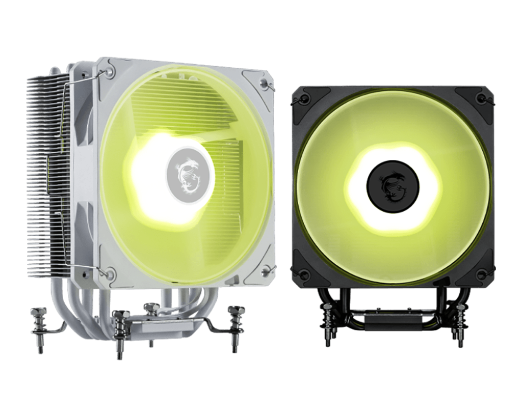 MSI MAG COREFROZR AA13 CPU Air Cooler - Direct Touch, Four 6mm Copper Heatpipes, ARGB, CycloBlade 7, Pre-applied Thermal Paste Rifle Bearing Fan