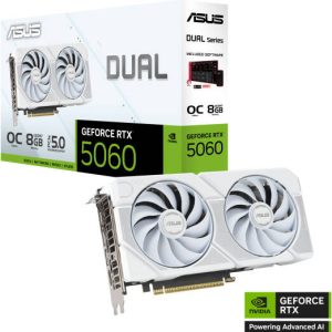 RTX 5060 White OC Edition 8GB GDDR7 ASUS Dual GeForce