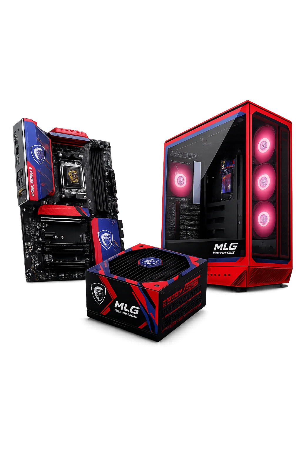 MSI MLG Edition Combo - PANO 130R Case and A850GLS 850W Gold Power Supply
