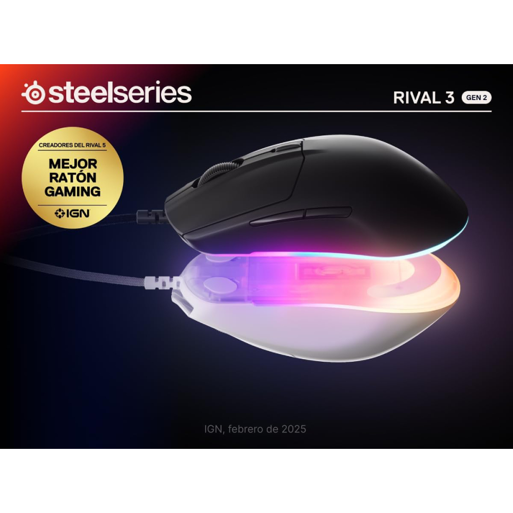 SS Rival 3 Gen 2 - Gaming Mouse – 8500 DPI RGB - Image 14