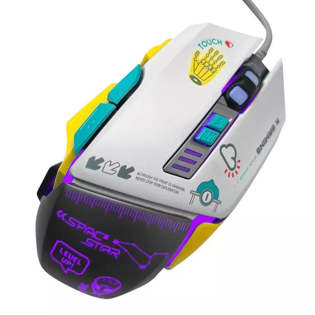 K GAMING GZ-017 M202 Space Star RGB Wired Gaming Mouse - Image 5
